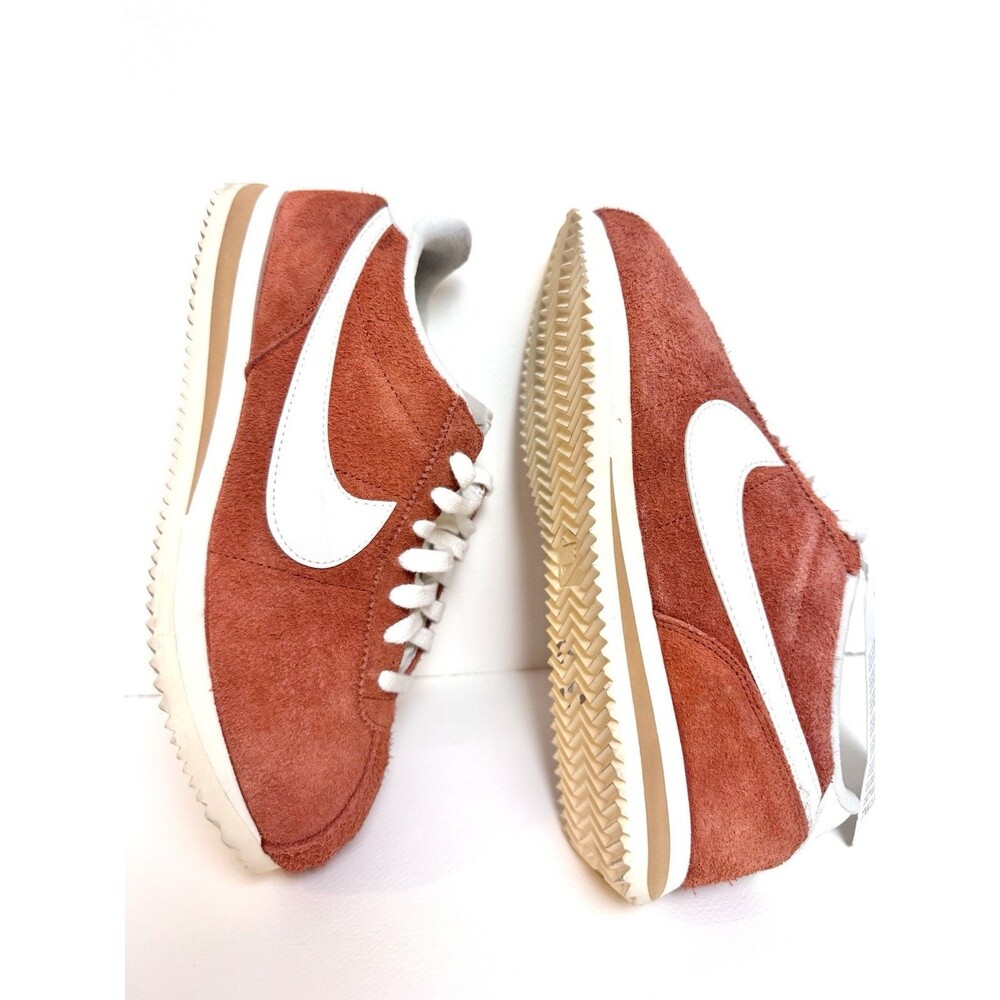 Nike Cortez "Dark Russet" Mens Size 7.5 Sneakers Shoes Orange Suede Leather - Picture 5 of 9